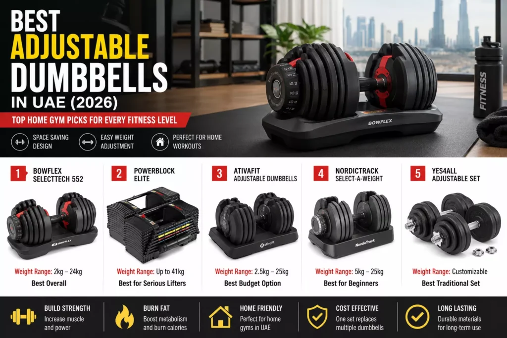 best adjustable dumbbells in UAE