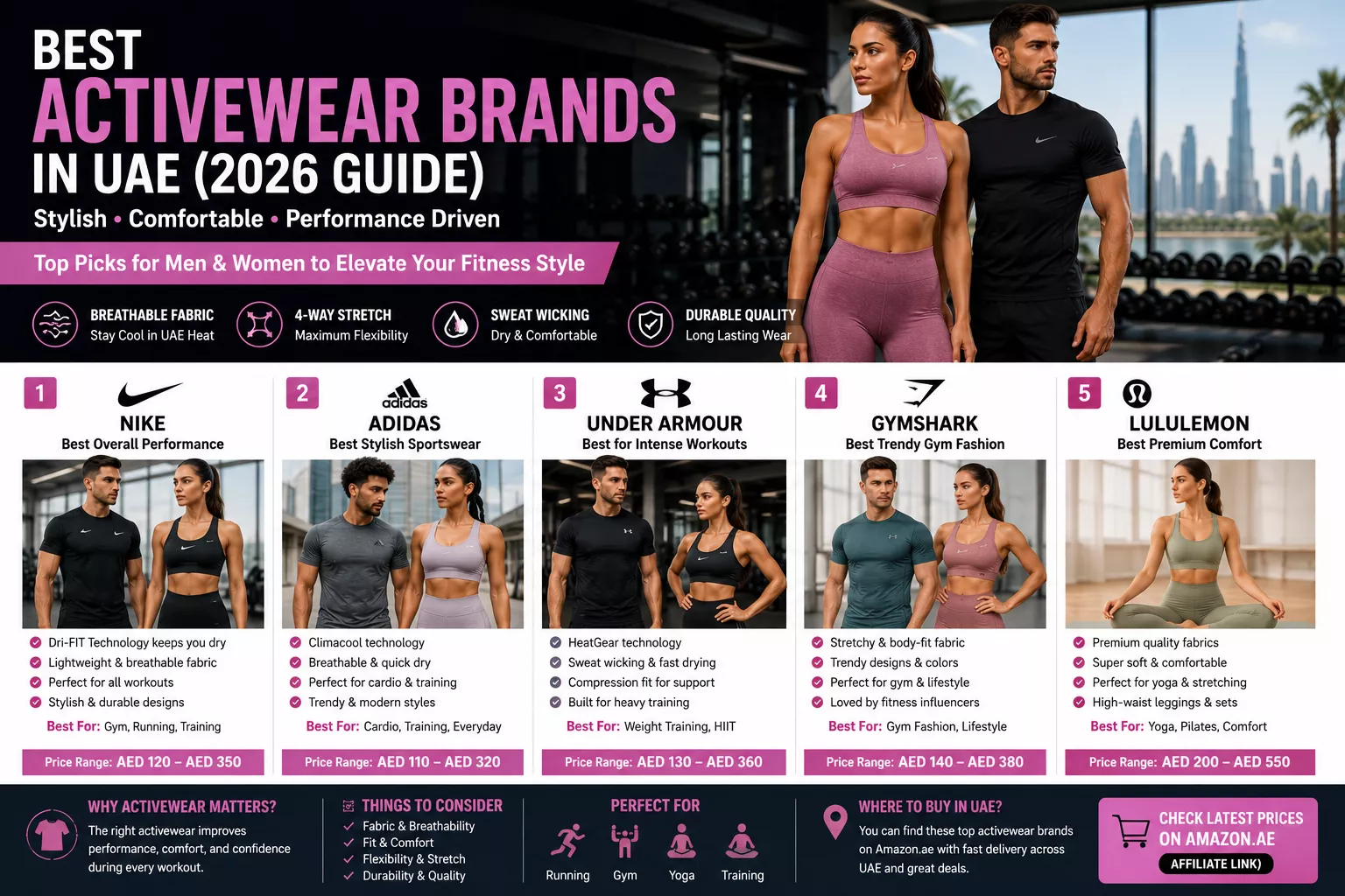 best gym leggings for women in UAE