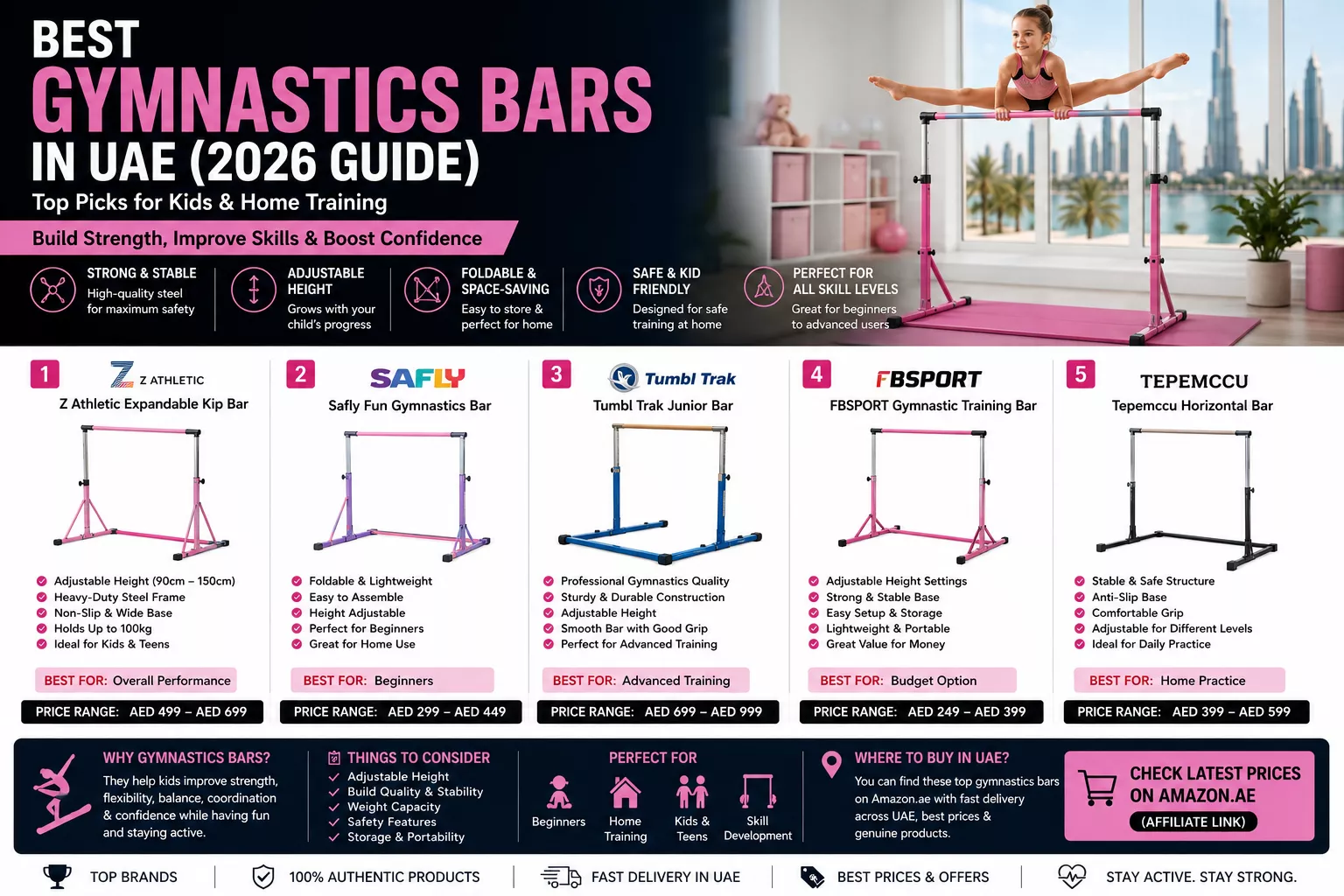 best gymnastics bars in UAE