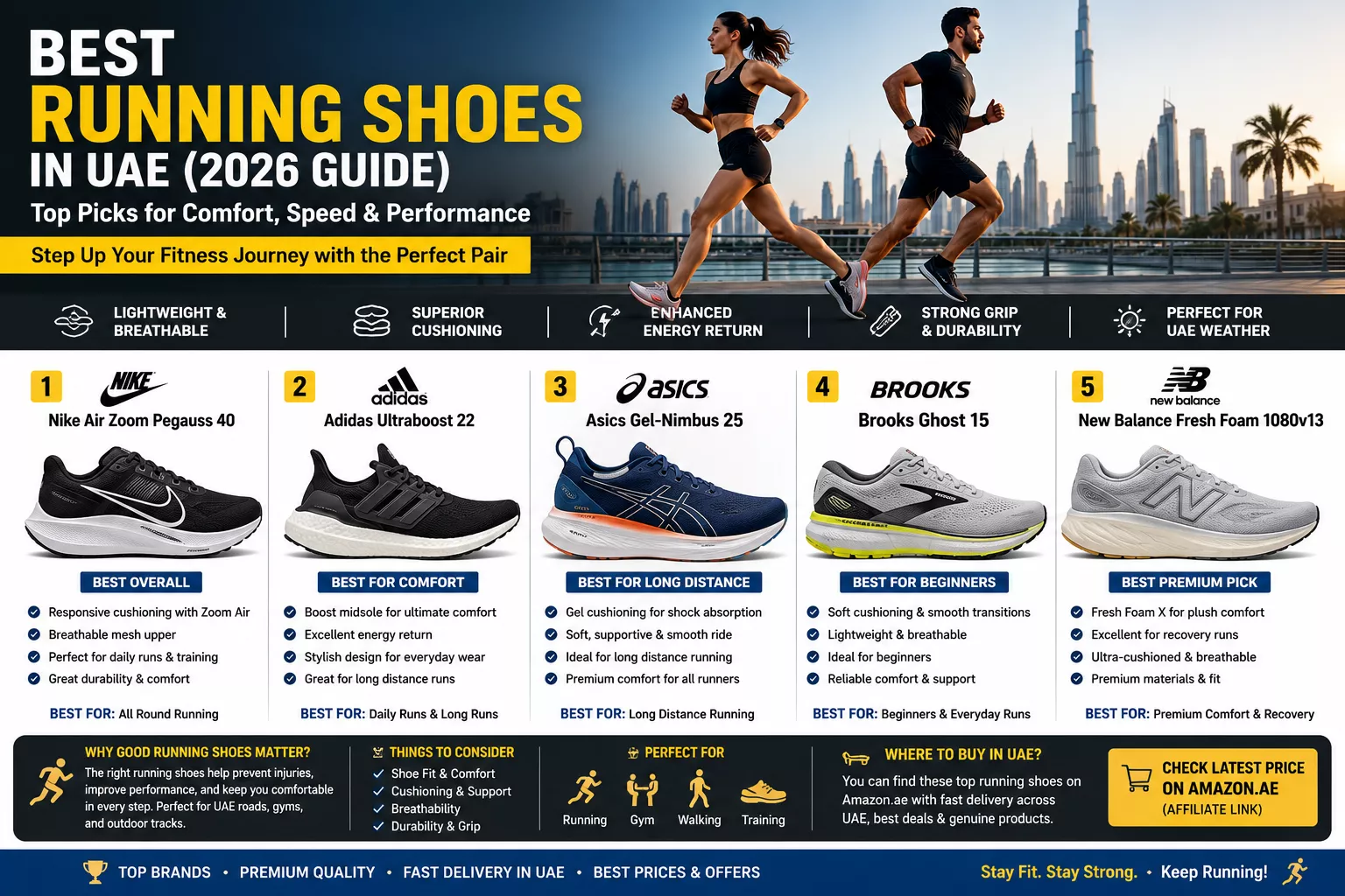 best running shoes in UAE