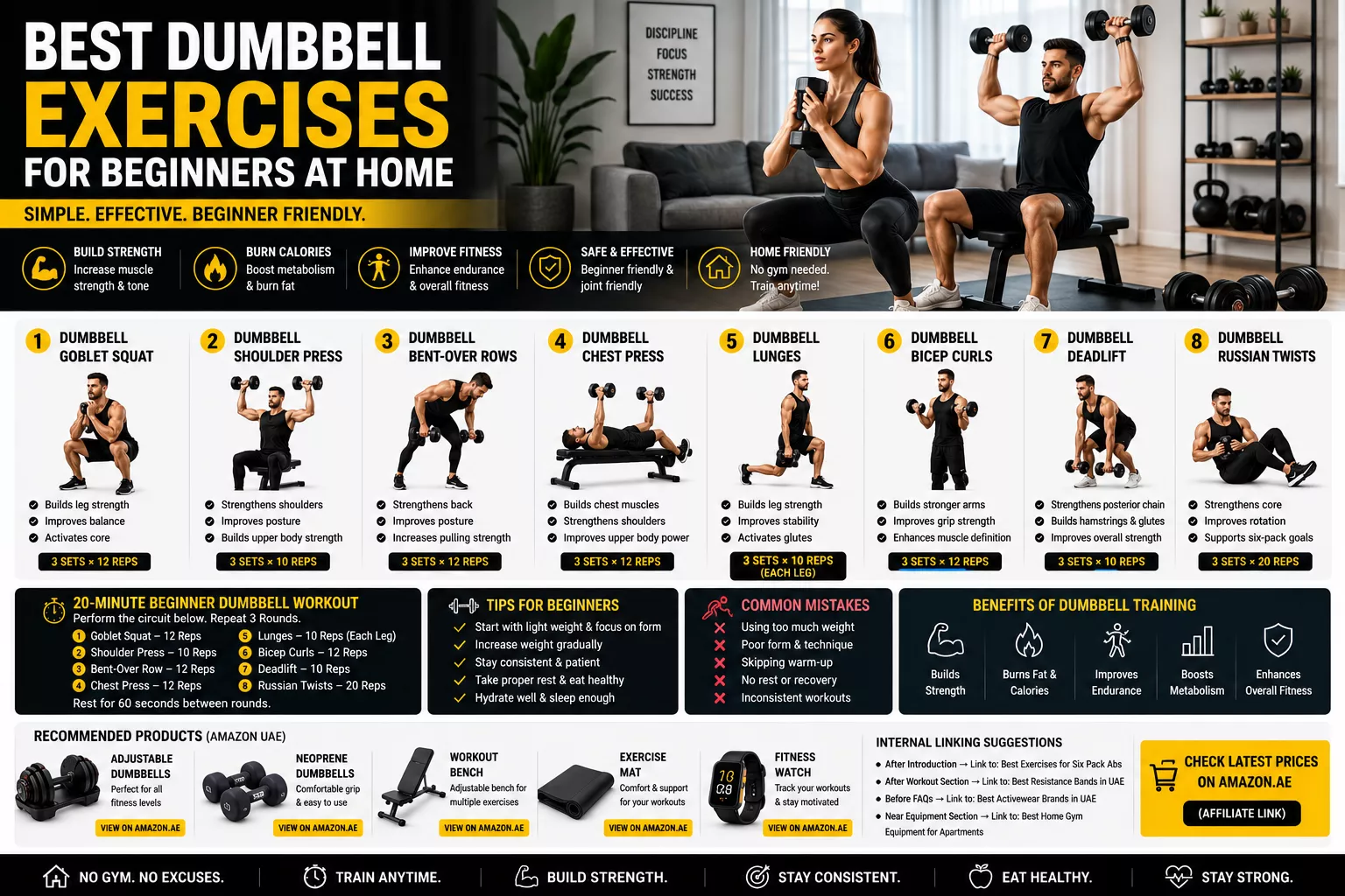 best dumbbell exercises for beginners