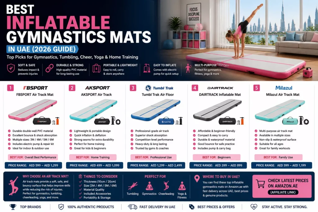 best inflatable gymnastics mat in UAE