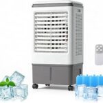 TDOO portable evaporative air cooler with 8L water tank and remote control for UAE homes