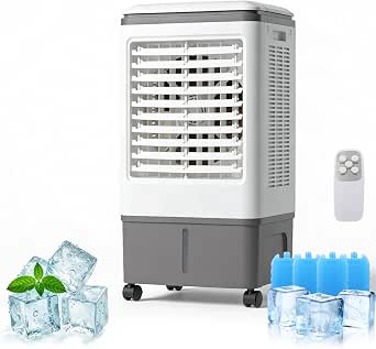 TDOO portable evaporative air cooler with 8L water tank and remote control for UAE homes